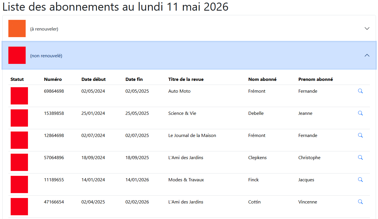 abonnement rouge