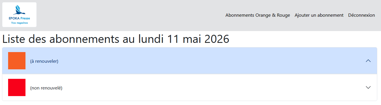 page de connexion