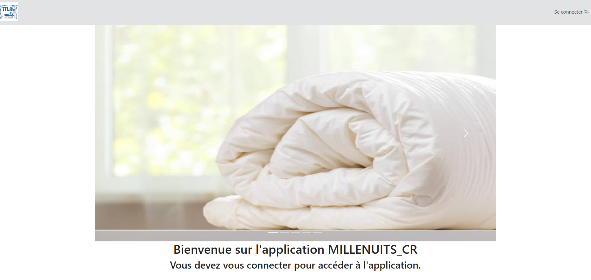 accueil non connecter