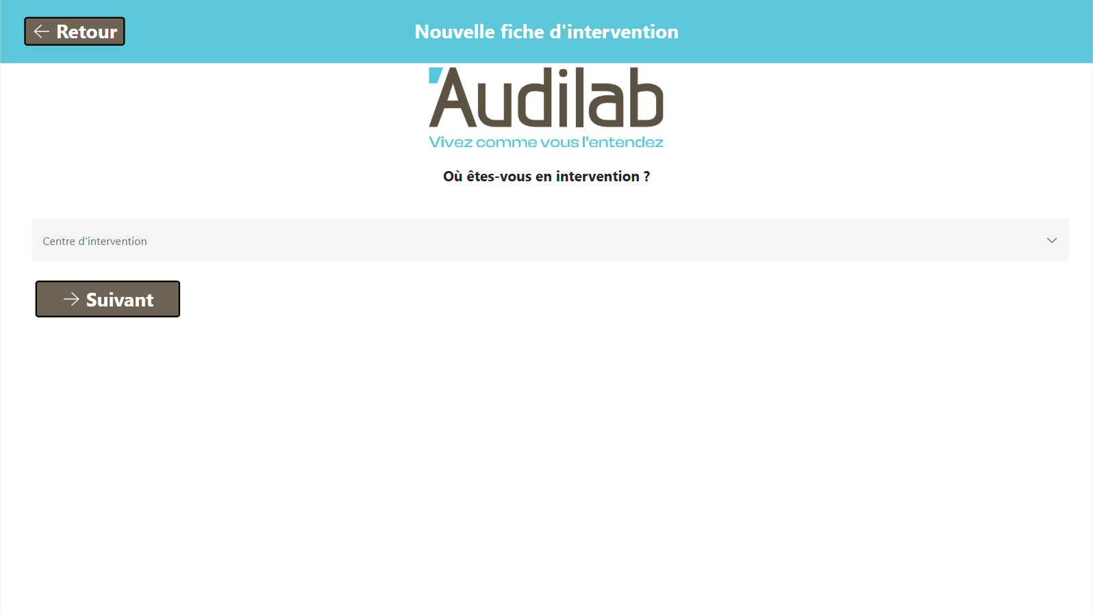 lieu d'intervention