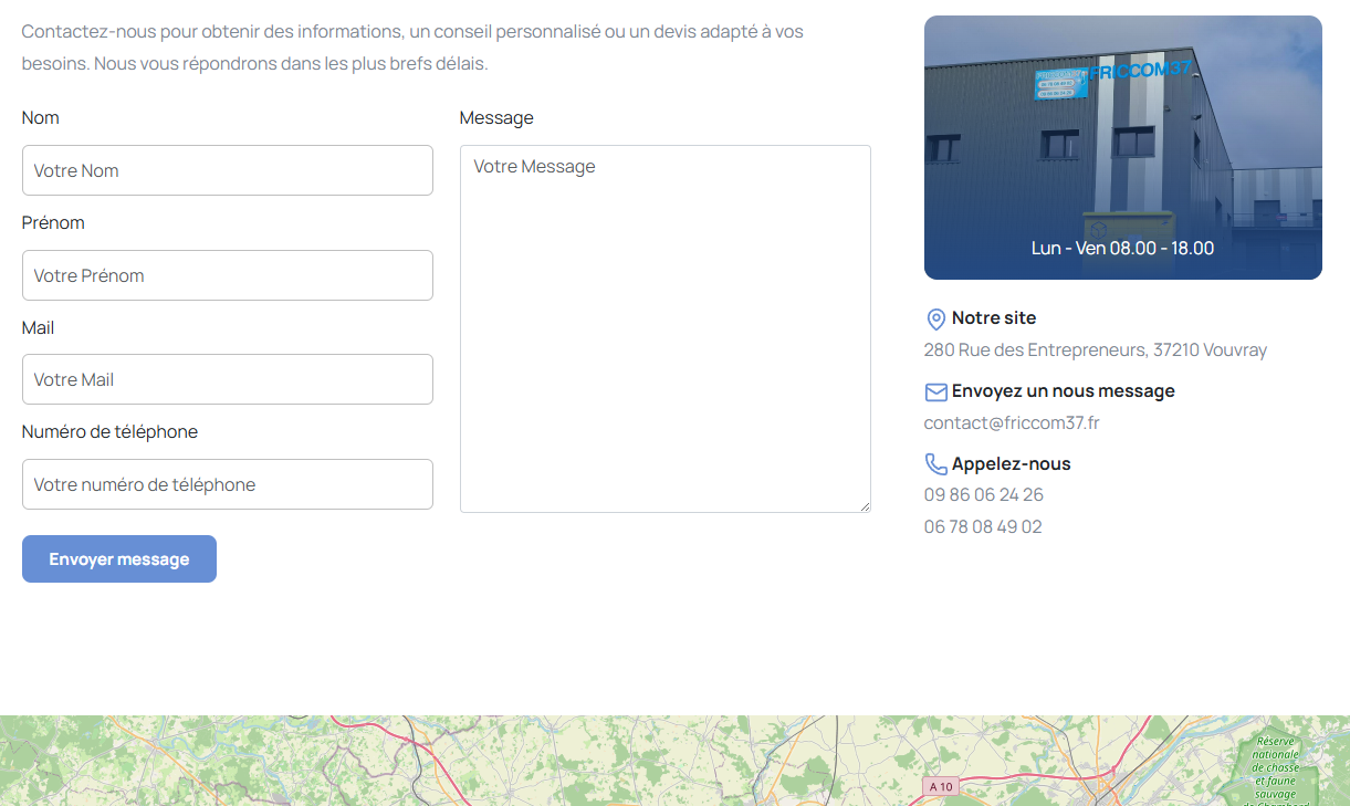 formulaire de contact