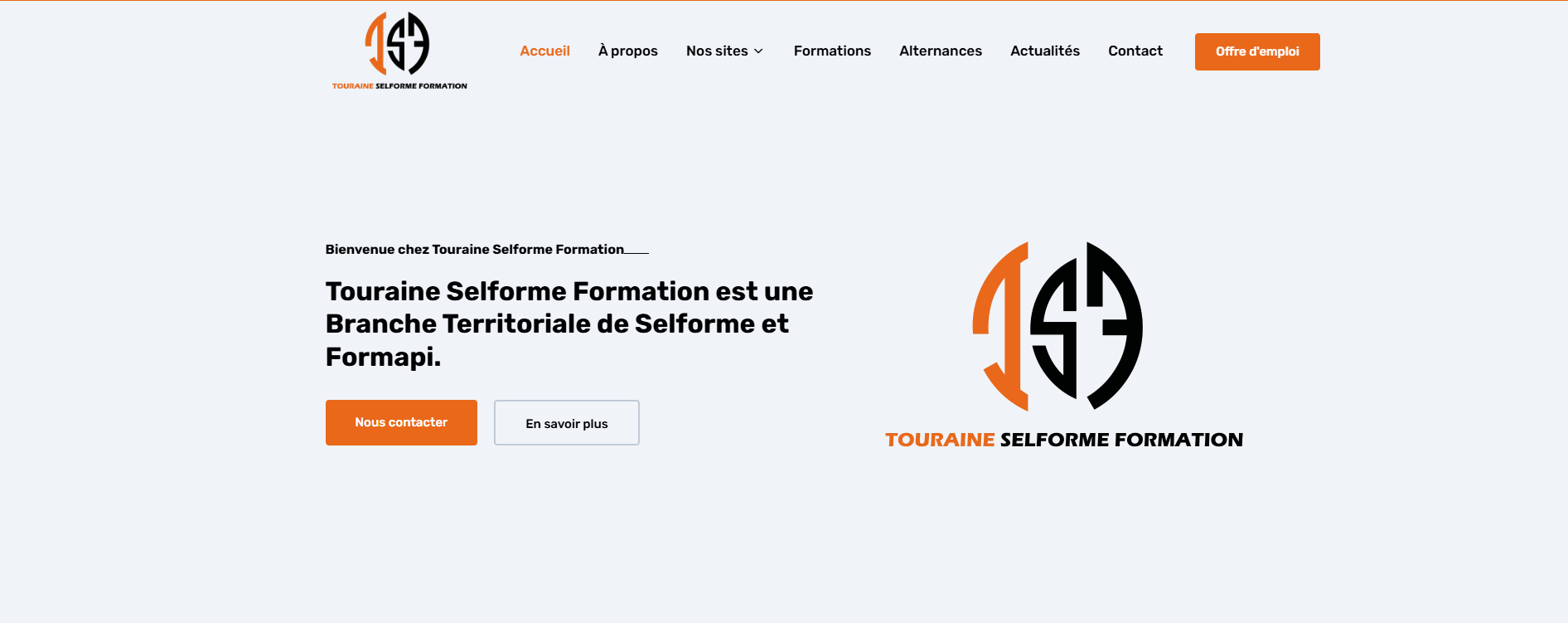 accueil du site de Tours